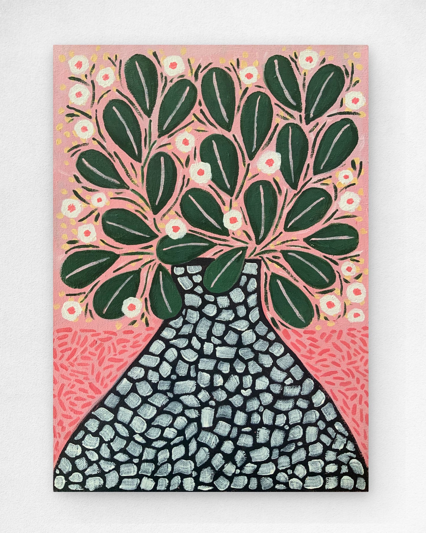 Florero y flores