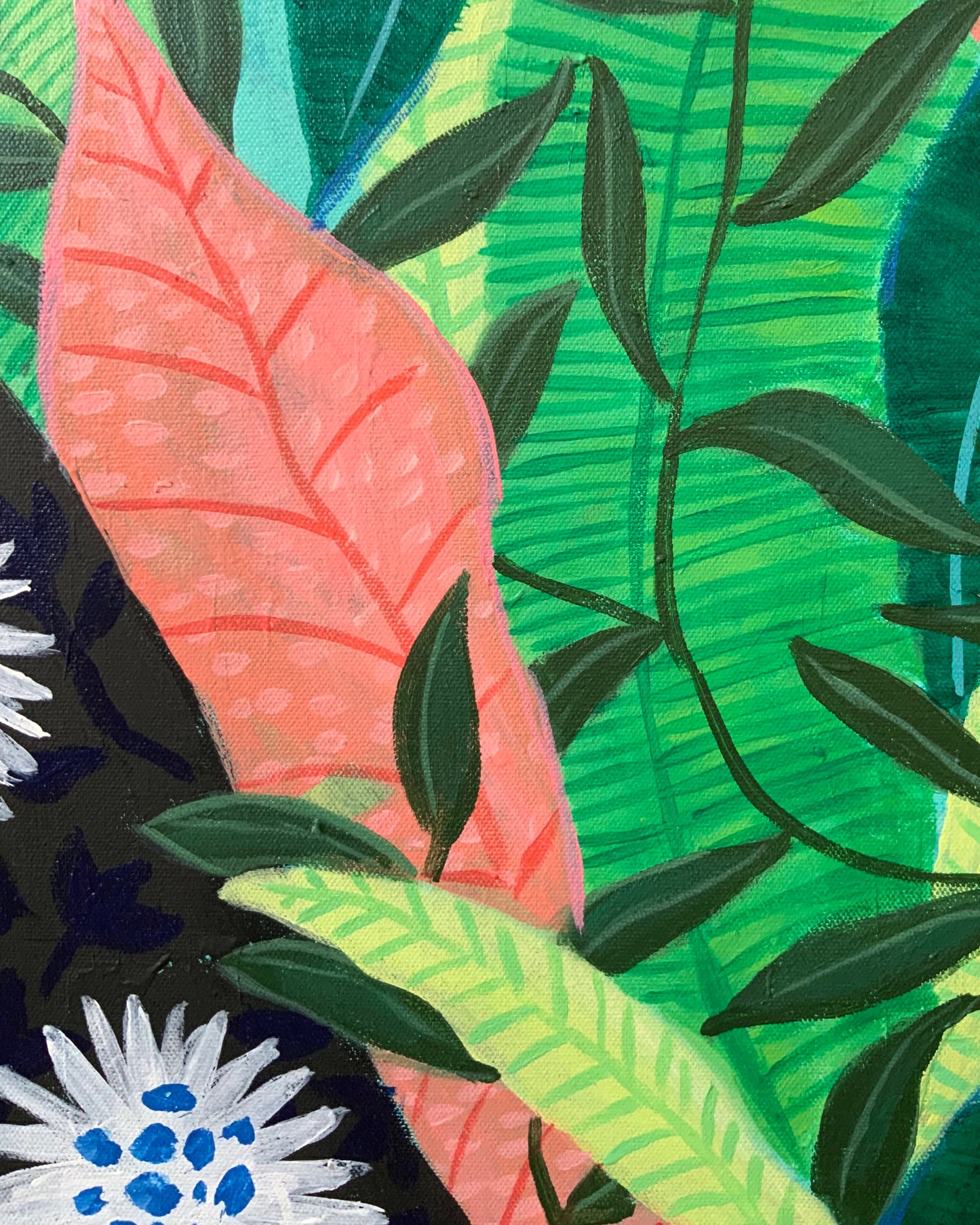 Medio desnuda en selva