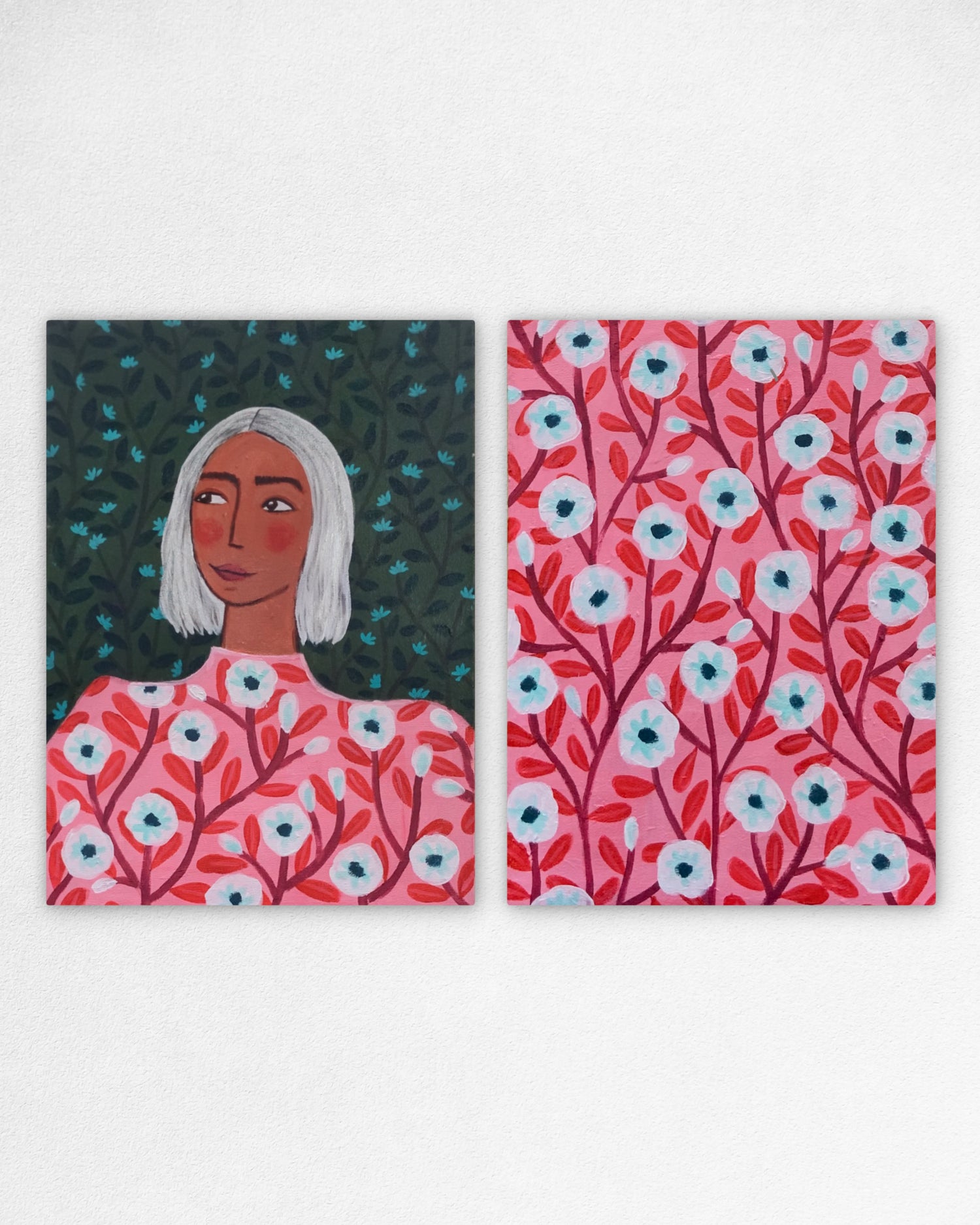 Vestida de noche rosa